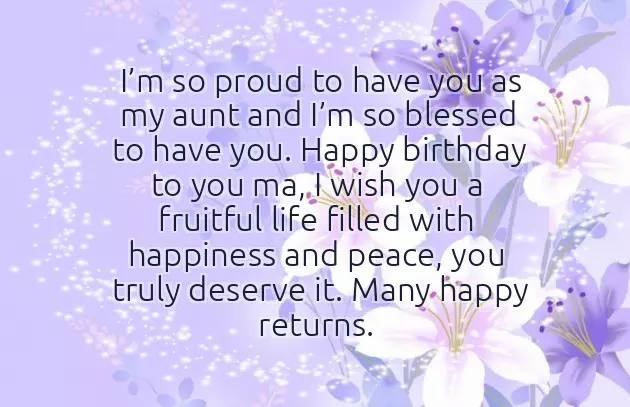 Happy Birthday Sweet Aunt