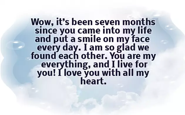 7Th Month Anniversary Wishes 7Th Month Anniversary Wishes
