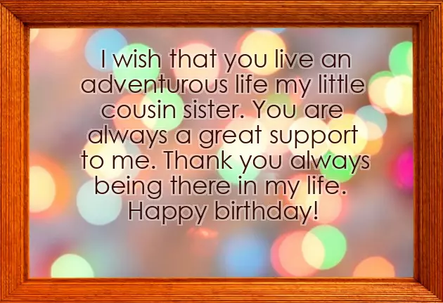 Birthday Wishes For My Cousin Sister