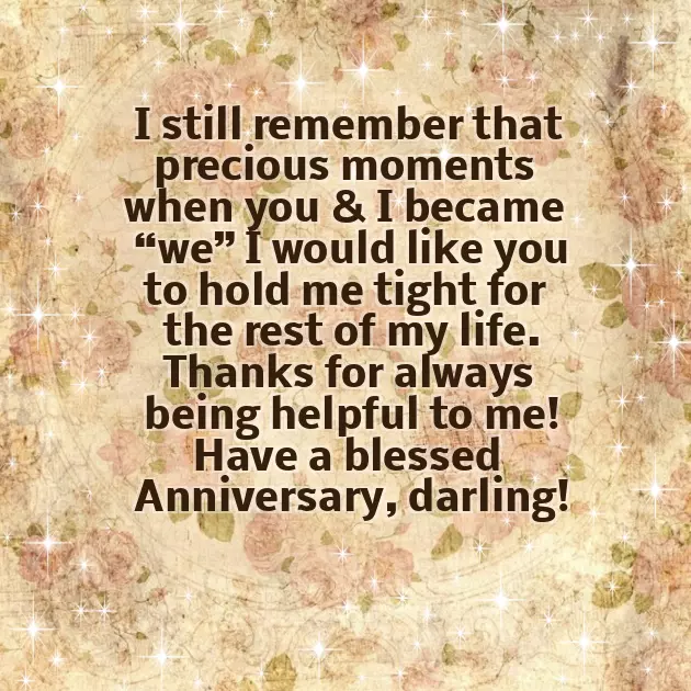 First Wedding Anniversary Message For Husband