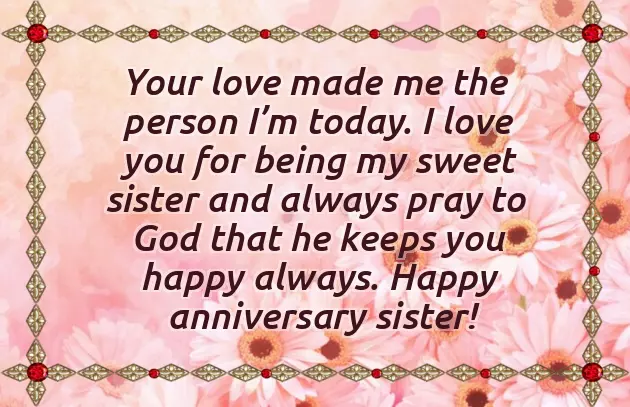 Happy Wedding Anniversary Dear Sister Happy Wedding Anniversary Dear Sister