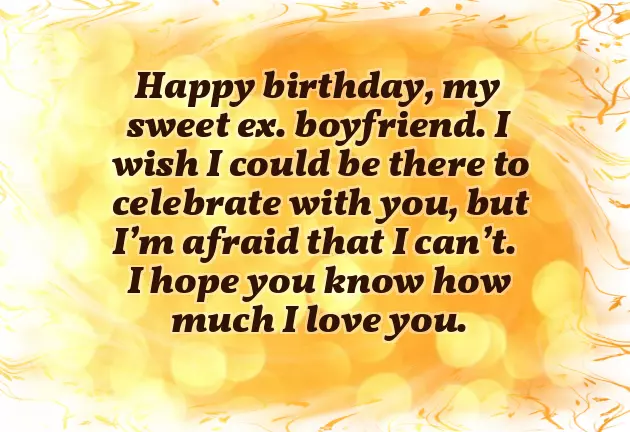 Happy Birthday Wishes For Ex Lover