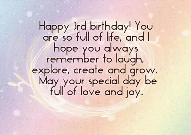 Birthday 3 Year Old Boy Wishes Birthday 3 Year Old Boy Wishes