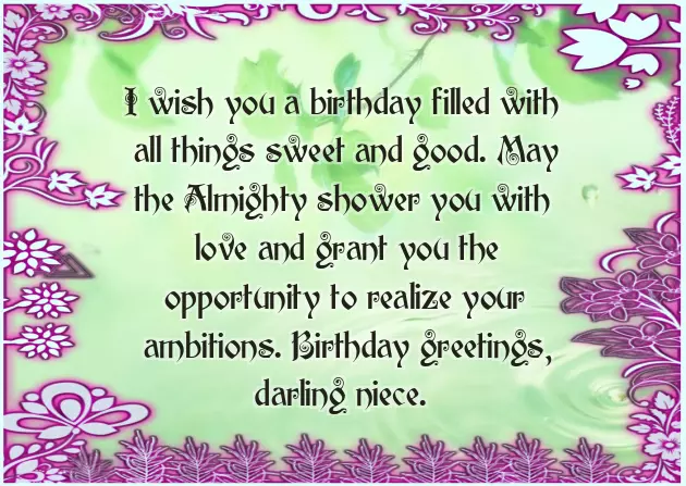 Happy Birthday Blessings Niece Happy Birthday Blessings Niece