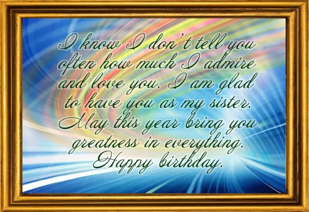 Sister Love Birthday Wishes