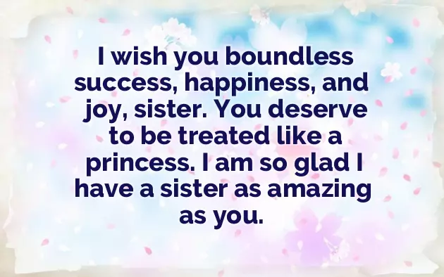 Happy Birthday Wishes Best Sister