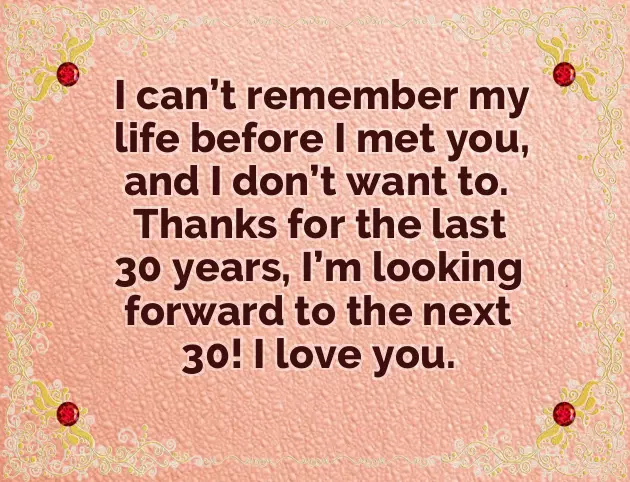 30Th Marriage Anniversary Wishes 30Th Marriage Anniversary Wishes