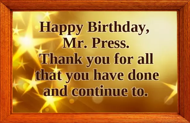 Happy Birthday To Richard Happy Birthday To Richard