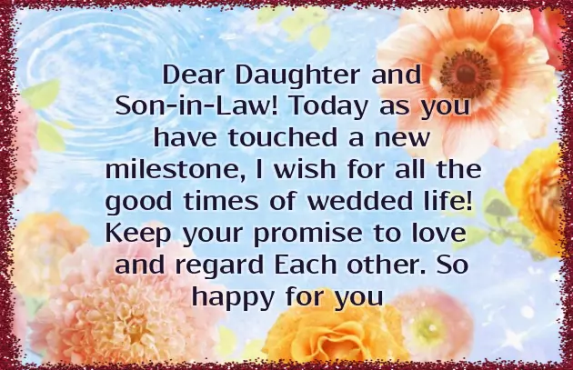 Wedding Anniversary Wishes From Father To Daughter