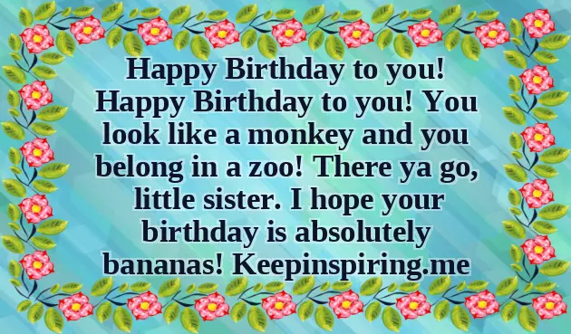 Sister To Sister Birthday Wishes