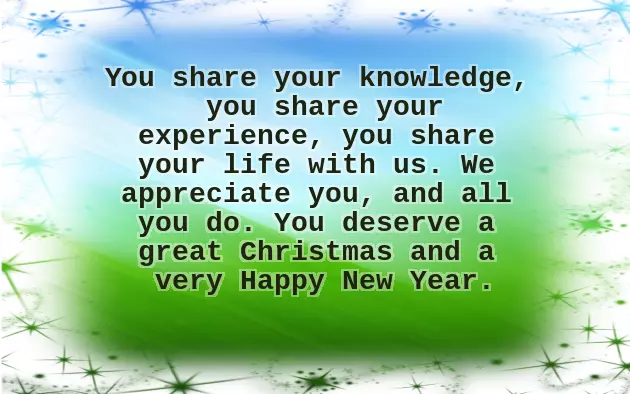 Special Christmas Messages