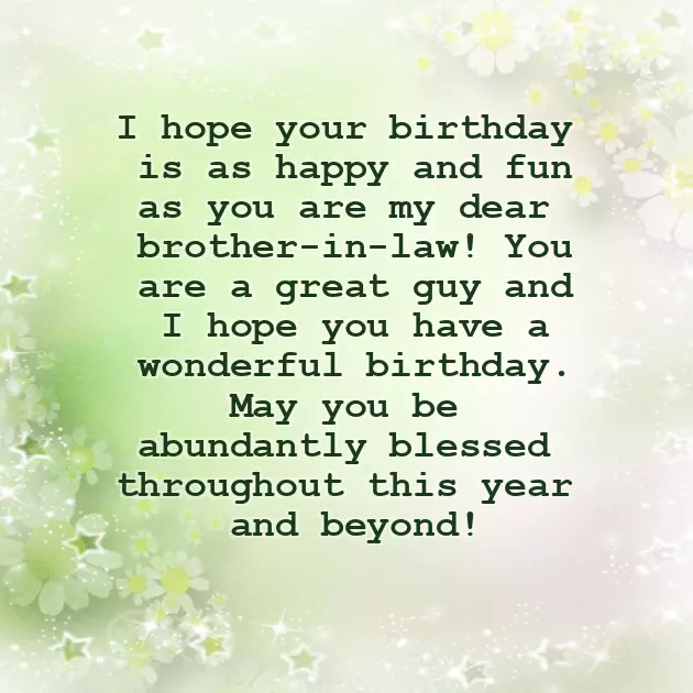 Birthday Lines For Brother In Law Birthday Lines For Brother In Law
