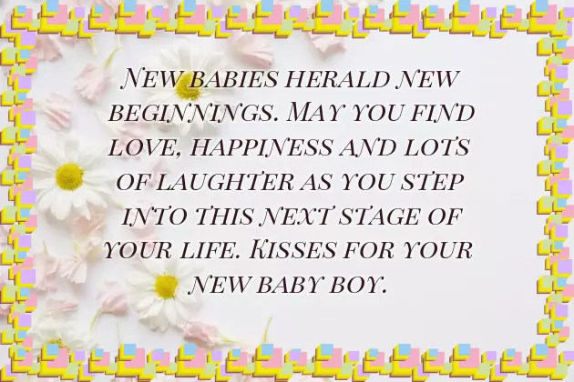 Congratulations With The Birth Of Your Son