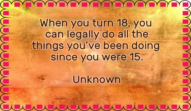 18Th Birthday Words 18Th Birthday Words