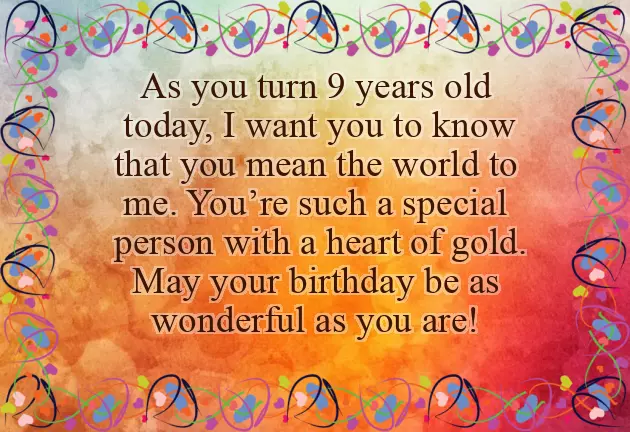 Birthday Wishes To 9 Year Old Boy Birthday Wishes To 9 Year Old Boy