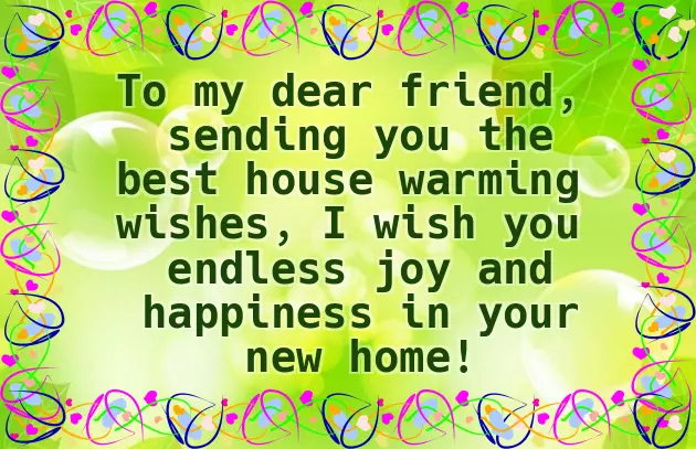 New House Inauguration Wishes