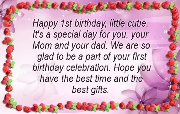 Happy Birthday One Year Old Granddaughter