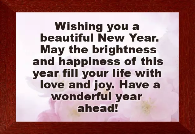Love Wish Happy New Year