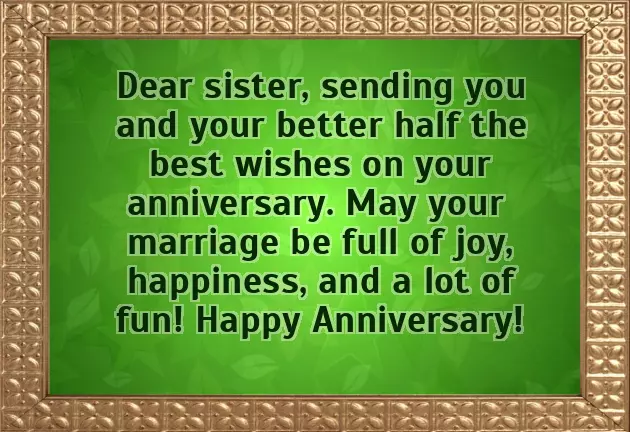 Anniversary For Sister