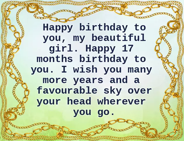 5 Month Birthday Wishes For Baby Girl