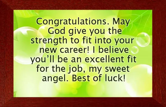 First Job Congratulations First Job Congratulations
