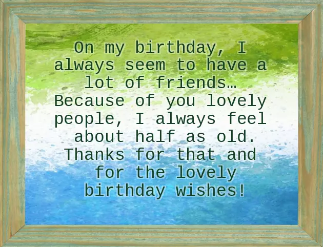 Saying Thank You For Birthday Celebration Saying Thank You For Birthday Celebration