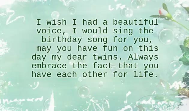 Twins Bday Quotes Twins Bday Quotes