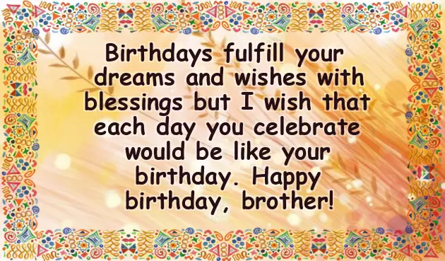 Happy Birthday Wishes In English For Brother Happy Birthday Wishes In English For Brother