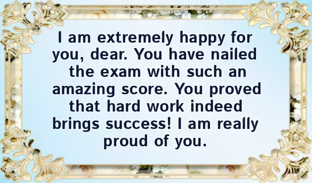 Congratulations On Your Results Congratulations On Your Results