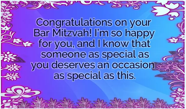 Congratulations On Your Bar Mitzvah