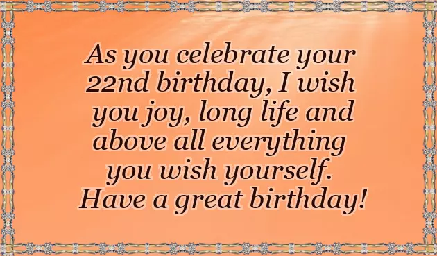Happy 22Nd Birthday Quotes Happy 22Nd Birthday Quotes