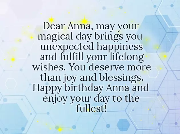 Happy Birthday Anna Wishes Happy Birthday Anna Wishes