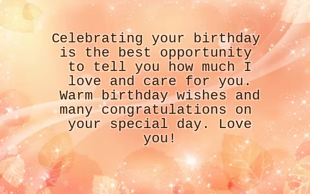 Happy Birthday Wishes Lover