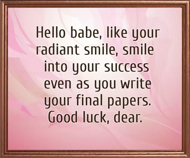 Best Wishes Exam For Girlfriend Best Wishes Exam For Girlfriend
