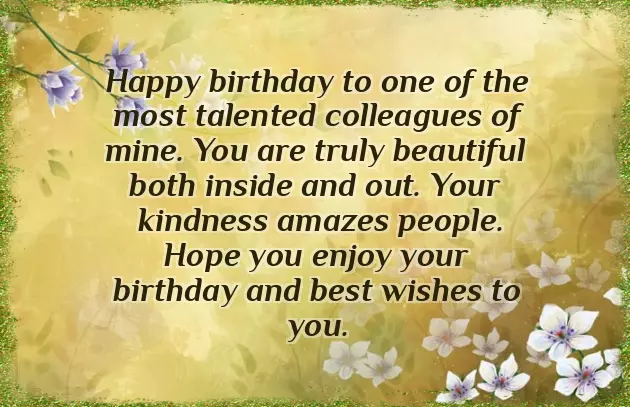 Female Colleague Birthday Wishes Female Colleague Birthday Wishes