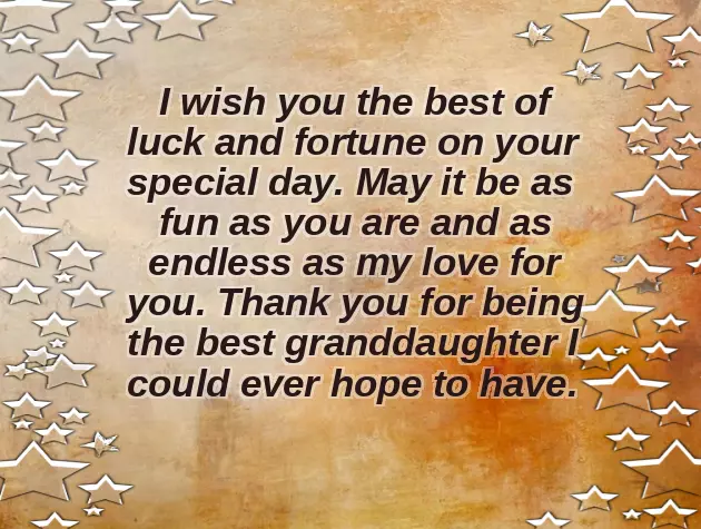 Happy Birthday To My Wonderful Granddaughter