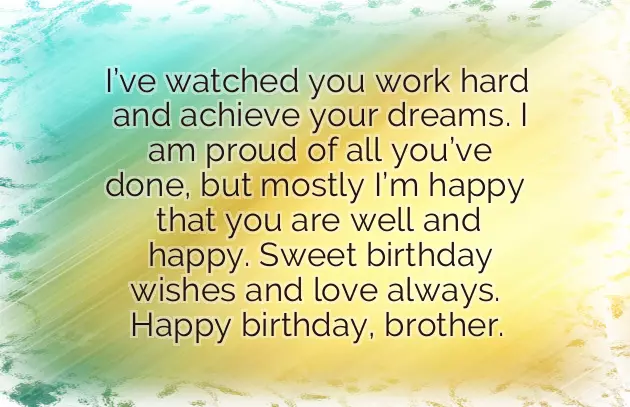 Birthday Wishes To Elder Brother From Younger Brother