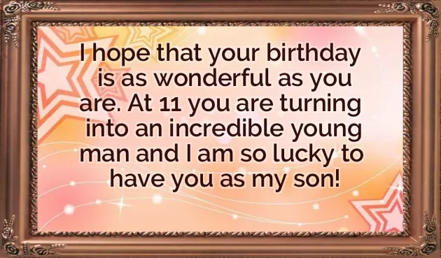 Happy 11 Birthday Boy