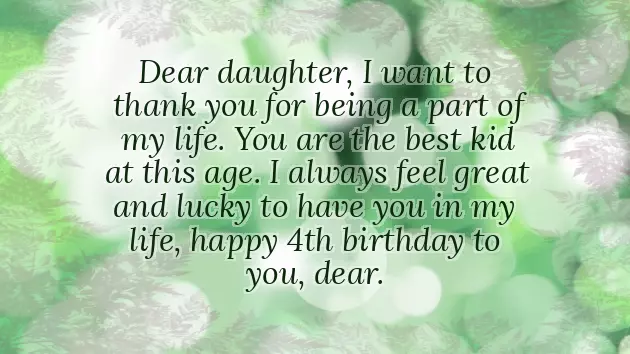 Birthday Wish For 4 Years Old Girl Birthday Wish For 4 Years Old Girl