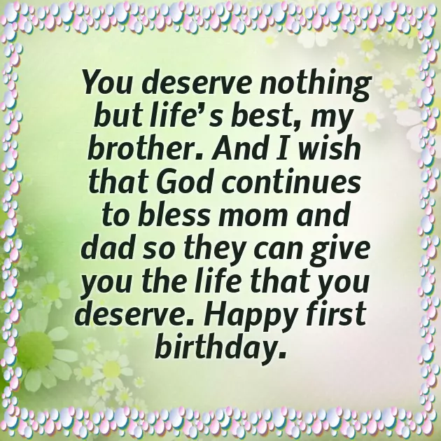 Birthday Wishes Small Brother