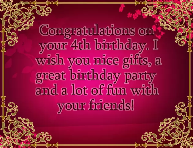 Happy 4 Year Old Birthday Happy 4 Year Old Birthday