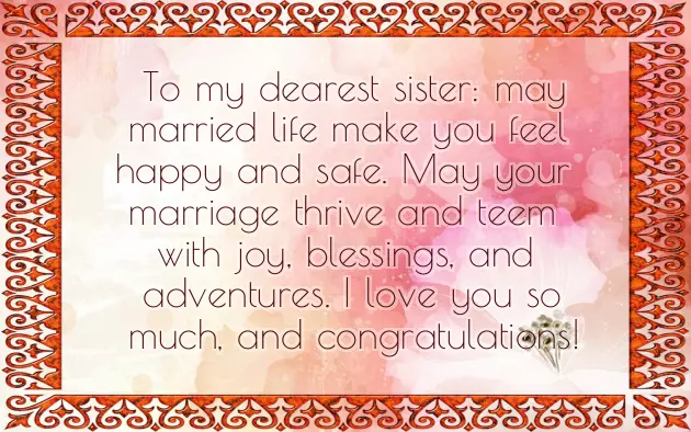 Wedding Wishes For Sister Messages Wedding Wishes For Sister Messages