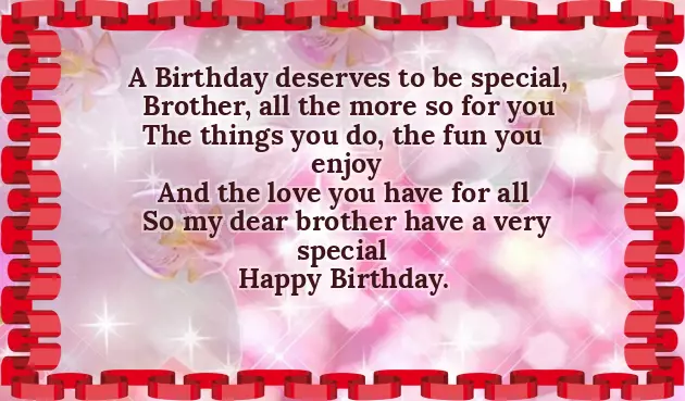 Real Brother Birthday Wishes