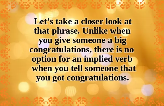 Massive Congratulations Massive Congratulations