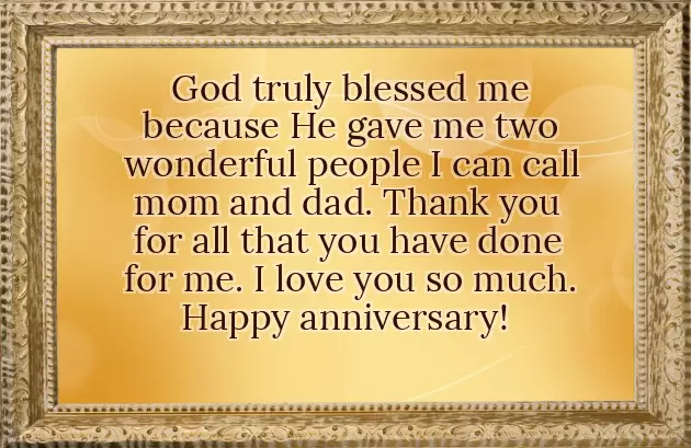Wish Anniversary To Mom And Dad