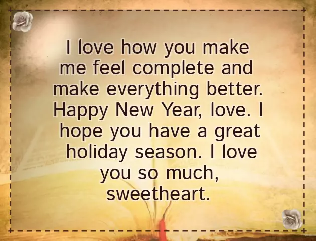 Happy New Year Wishes For Crush