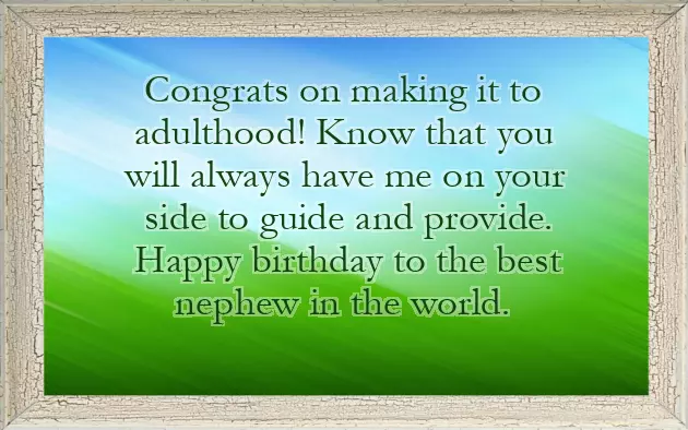 Birthday Wishes For 16 Year Old Nephew