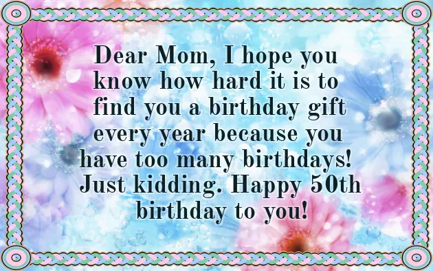 Happy Birthday For 50 Year Old Man