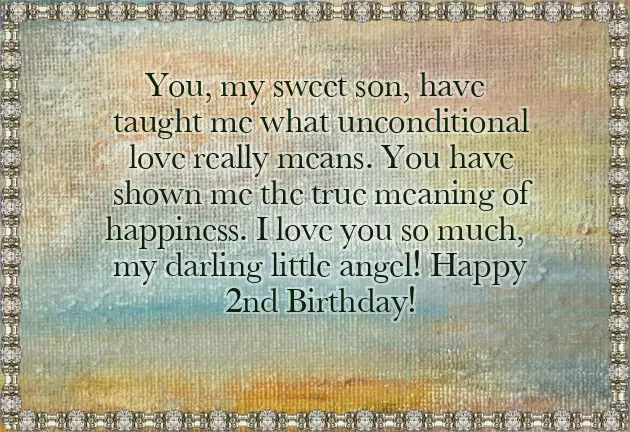 My Son 2 Year Birthday Wishes