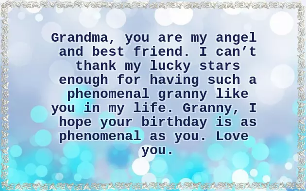 Birthday Wishes For Your Grandmother